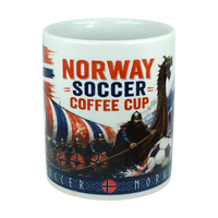 Norway Soccer Coffee Cup Mug – Viking Longship Fan Mug