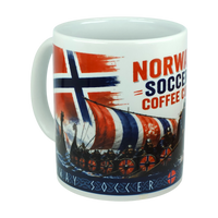 Norway Soccer Coffee Cup Mug – Viking Longship Fan Mug