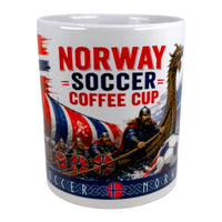 Norway Soccer Coffee Cup Mug – Viking Longship Fan Mug