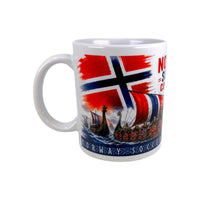 Norway Soccer Coffee Cup Mug – Viking Longship Fan Mug