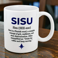 Mug: Sisu Finnish Word Definition Ceramic Mug (11 oz)
