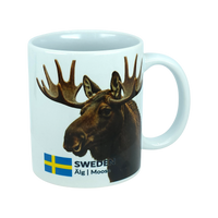 Mug: Sweden Älg Moose Ceramic Mug (11 oz)