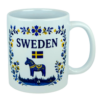 Mug: Sweden Dala Horse Ceramic Mug (11 oz Capacity)