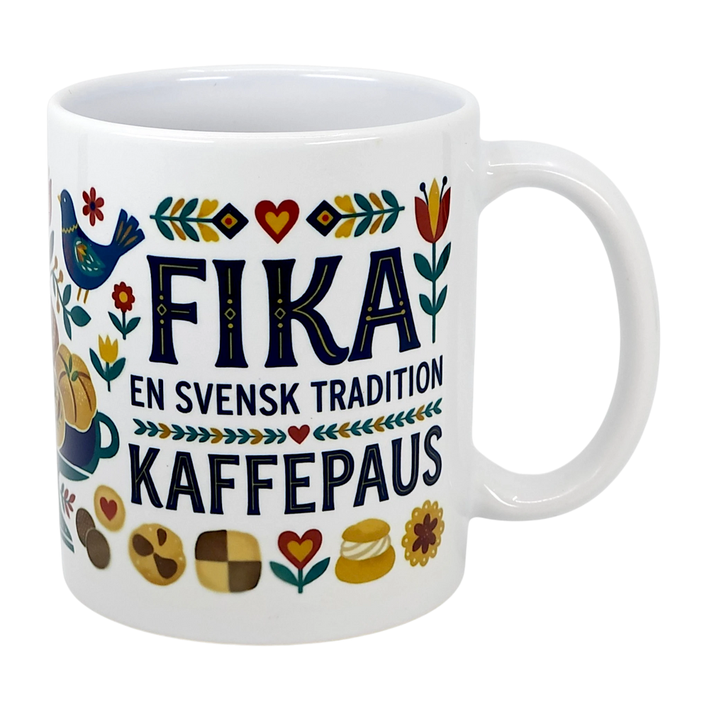 Mug: Swedish Fika Traditions Wraparound Ceramic Mug (11 oz)
