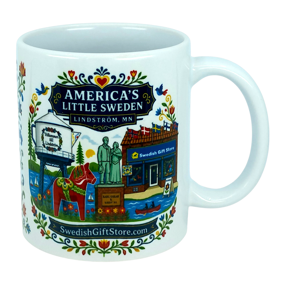 Mug: Swedish Gift Store America's Little Sweden Ceramic Mug (11 oz)