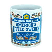 Mug: Swedish Gift Store America's Little Sweden Wraparound Ceramic Mug (11 oz)