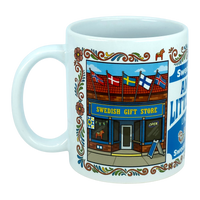 Mug: Swedish Gift Store America's Little Sweden Wraparound Ceramic Mug (11 oz)