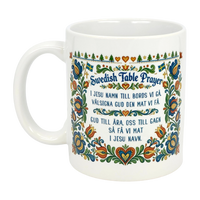 Mug: Swedish Table Prayer Ceramic Kurbits Mug (11 oz Capacity)