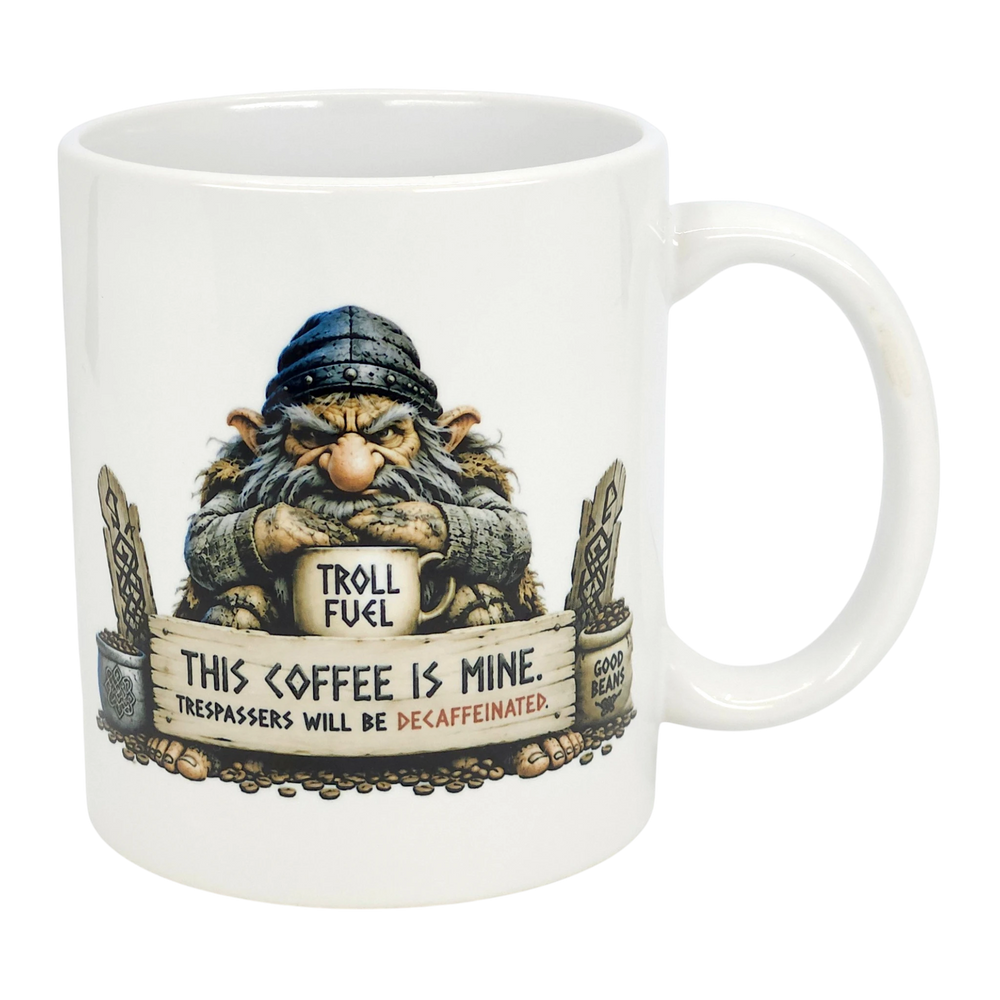 Mug: Troll Fuel Ceramic Coffee Mug (11 oz Capacity)