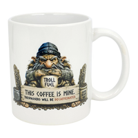 Mug: Troll Fuel Ceramic Coffee Mug (11 oz Capacity)
