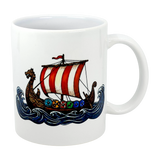 Mug: Viking Longship Ceramic Mug (11 oz)