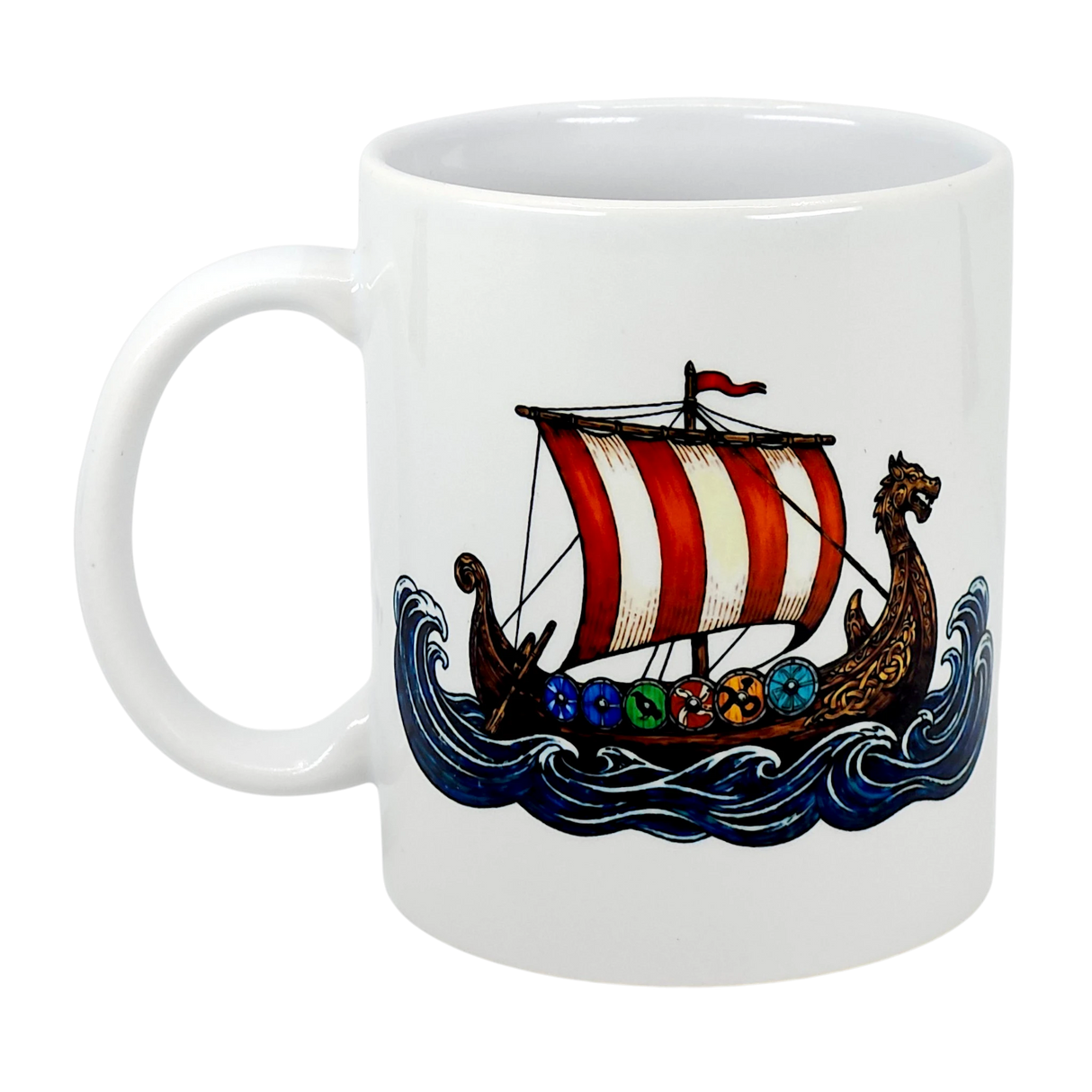 Mug: Viking Longship Ceramic Mug (11 oz)