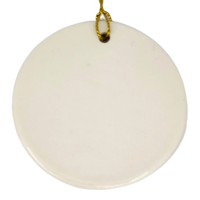 Ornament: Lindstrom Water Tower Floral Ceramic Ornament (2.875" Diameter)