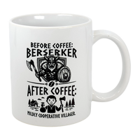 Mug: Viking Berserker Before Coffee Ceramic Mug (11 oz)