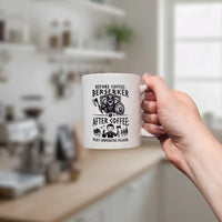 Mug: Viking Berserker Before Coffee Ceramic Mug (11 oz)