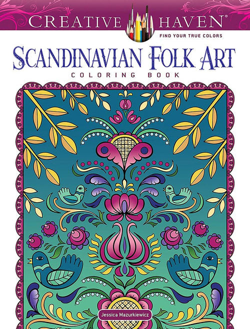 Activity Book: Scandinavian Folk Art Coloring Book
