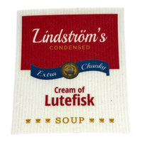 Dishcloth: Cream of Lutefisk Soup Swedish Dishcloth