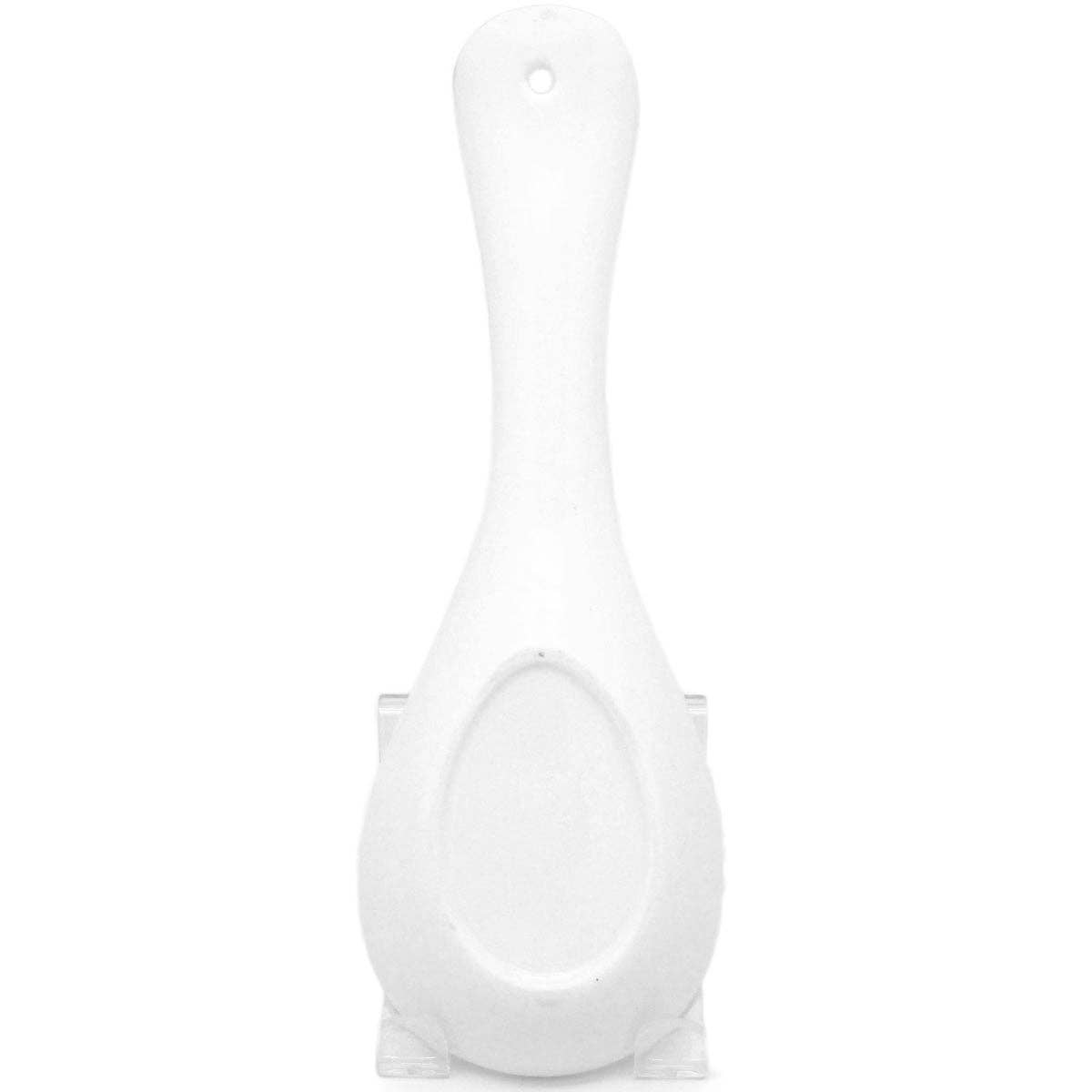 The Spoon Rest: Swedish Gift Var Sa God, with its white, oval shape, brings a touch of Scandinavian charm to your home. Featuring a convenient handle and top hole for hanging, it serves both as a practical tool and a stylish Swedish gift.