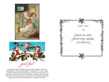 Two vintage Christmas illustrations of gnomes and holly evoke Yule traditions, plus a decorative title page from Sacred Herbs of Yule and Christmas by Ellen Evert Hopman: Part Two—Magical and Medicinal Herbs of Winter.