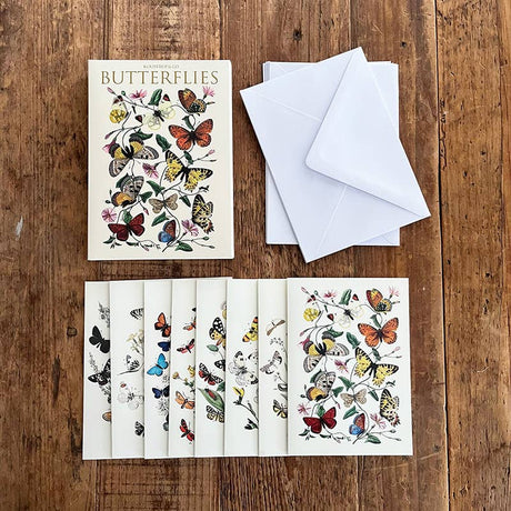 Card Pack: Butterflies 8 Card Pack with Envelopes Designed by Koustrup & Co Denmark