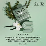 The Kitsch Hair: Rosemary & Biotin Volumizing Shampoo & Conditioner Bar Combo (2 x 2.7oz) gets rave reviews for boosting shine, volume, and fragrance—all in a sulfate free formula with a matching botanical-inspired design.