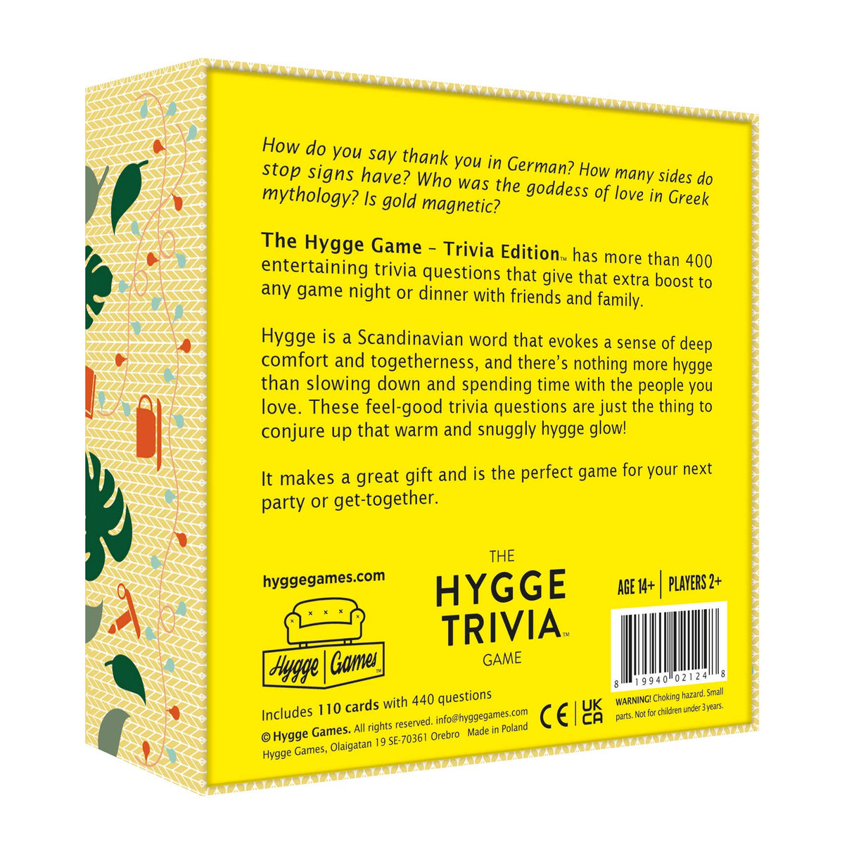 Game - The Hygge Game - Trivia Edition Cozy Trivia in Pleasant Company