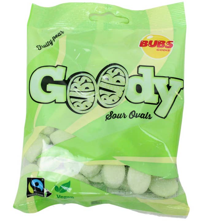 Candy: Bubs - Goody Sweet Ovals, Sour Pear (90g)