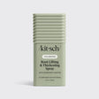 A green rectangular bottle of Kitsch Hair: Root Lifting & Thickening Spray, 5 fl oz, stands upright on a plain background.