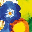 Add vibrant style to your table with Marimekko Juhannustaika Paper Lunch Napkins (20 count), featuring large blue and orange flowers on a green and yellow background. These German-printed, 3-ply napkins are perfect for non-toxic, stylish settings.