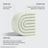 The Kitsh Hair: Rosemary & Biotin Volumizing Shampoo & Conditioner Bar Combo (2 x 2.7oz) offers a white curved bar with lavender and rosemary scent, NaturePep Amaranth for fuller, shinier hair after 10 uses—sulfate free care.