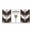 OmNom Coffee and Cream White Chocolate with Coffee 60g features Icelandic chocolate blended with Nicaraguan coffee beans, wrapped in a design with geometric animals and repeated origami bats.