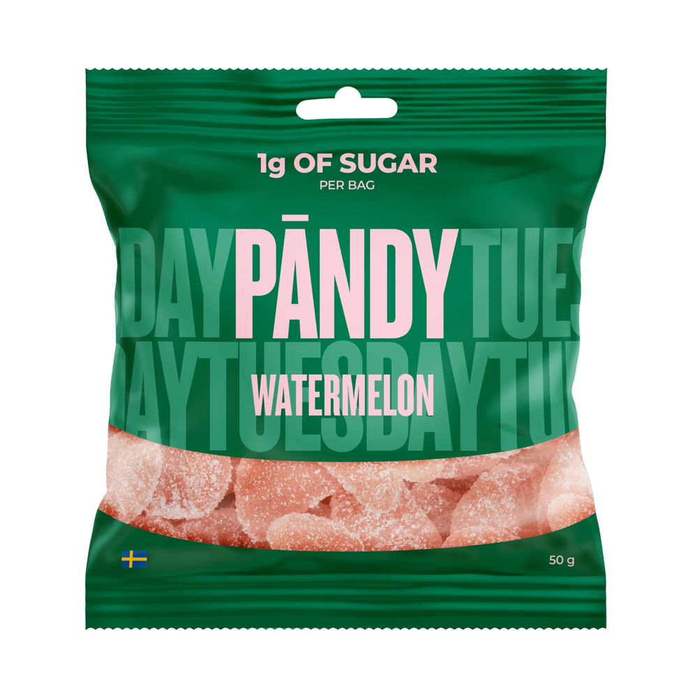 Candy: PÄNDY WATERMELON 14 X 50 G Swedish Sugar Free Gummy Candy