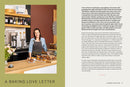 A person in an apron stands smiling in a kitchen, surrounded by Danish pastries on the counter. To the right is a page of text titled "Scandinavian from Scratch," celebrating their passion for Scandinavian baking.