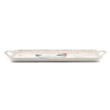 Tray: On The Farm Hen Melamine Large Handled Serving Tray 11.75 x 17 inches