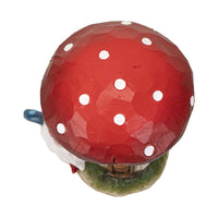 Gnome: Gnome - Tomte with LED Toadstool - Mushroom House 9.45" High