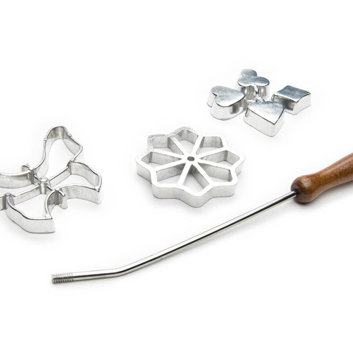 Cookie Cutter: Rosette Set, Cast-Aluminum, 4-Piece Set – Swedish Gift Store