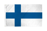 Show your Finnish pride with the Flag: Finland Flag – Polyester National Flag (2x3), featuring a blue Nordic cross on white. Made from durable polyester, its perfect for indoor or outdoor display.