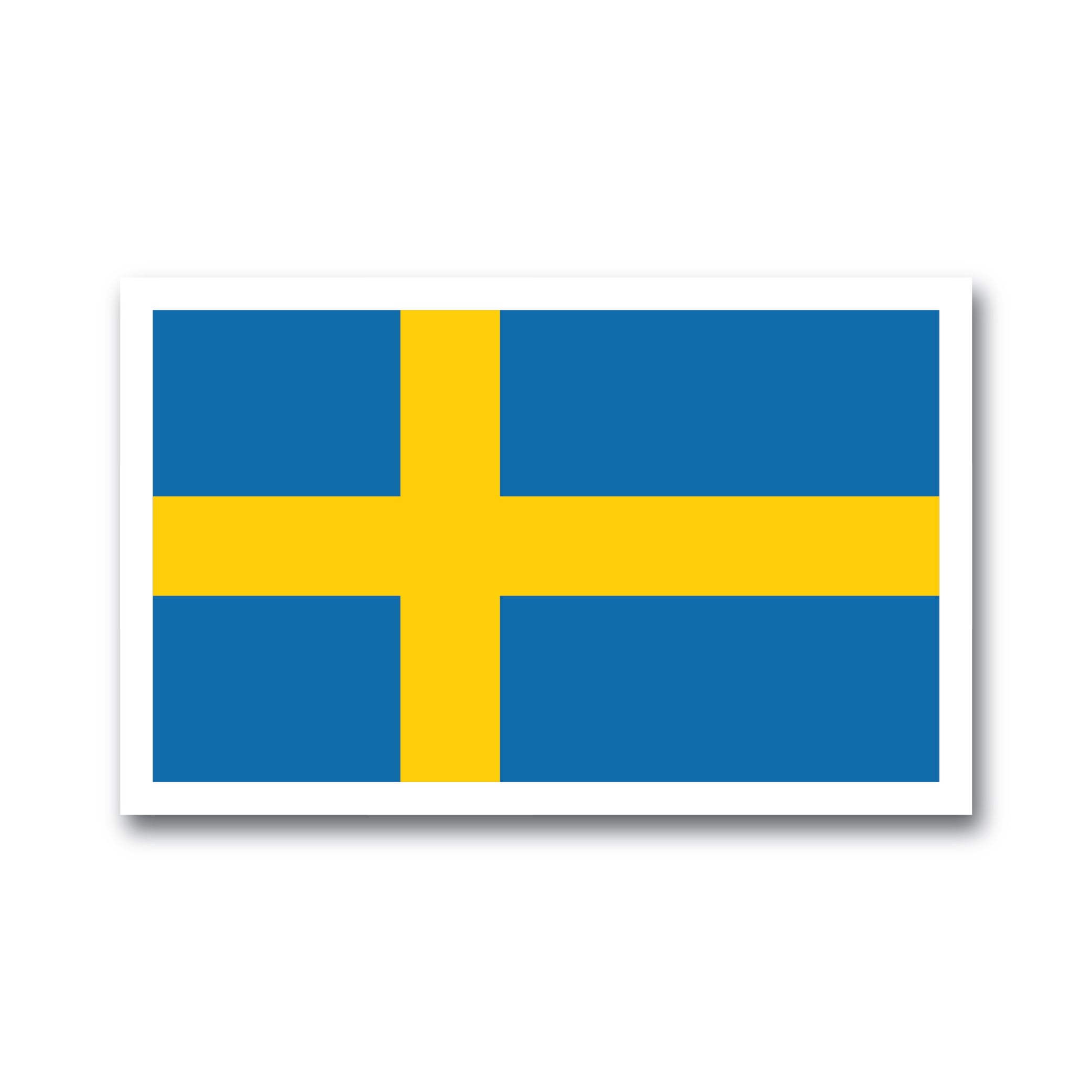 Show off your pride with the 🎁 Nordic Sticker: Swedish Flag – Proud Heritage (4x2.5 in), glossy, UV & water-resistant, dishwasher safe, easy peel—Buy 3 Get 1 Free (100% off) from BOGOS.io!.