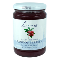 Food: Lars Own® Wild Swedish Lingonberries (14 oz) Made in Sweden