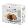 Box of Swedish pepparkakor with several cookies on a plate next to a glass of milk; nutrition facts and net weight 10.5 oz (300g) visible on the packaging.