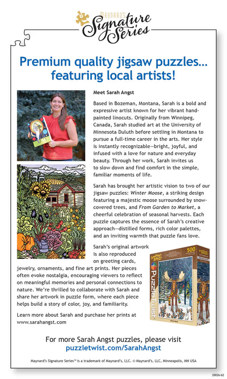 Puzzle: From Garden to Market 500 Piece Signature Series Jigsaw Puzzle by Sarah Angst