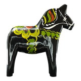 Dala Horse: Black Swedish Dala Horse | Handcrafted by Grannas A. Olsson in Sweden