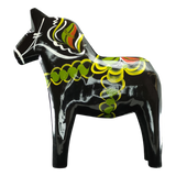 Dala Horse: Black Swedish Dala Horse | Handcrafted by Grannas A. Olsson in Sweden