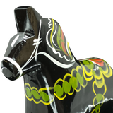 Dala Horse: Black Swedish Dala Horse | Handcrafted by Grannas A. Olsson in Sweden