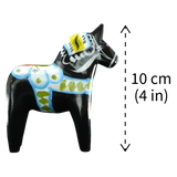 Dala Horse: Black Swedish Dala Horse | Handcrafted by Grannas A. Olsson in Sweden