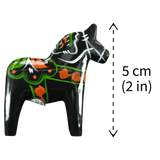 Dala Horse: Black Swedish Dala Horse | Handcrafted by Grannas A. Olsson in Sweden