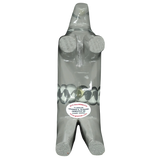 Dala Horse: Gray Swedish Dala Horse with White Black and Gray Kurbits "Sten" | Handcrafted by Grannas A. Olsson in Sweden (13cm / 5 inches)