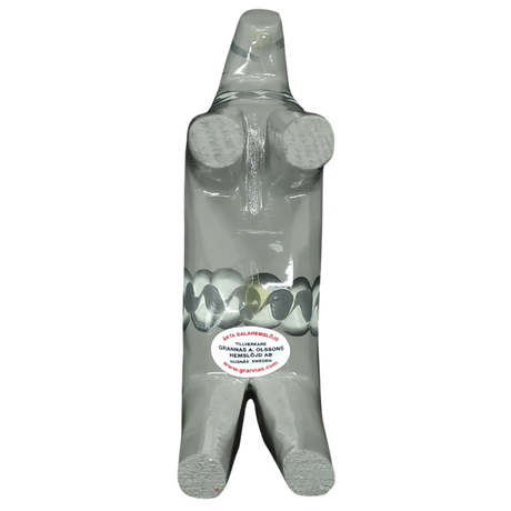 Dala Horse: Gray Swedish Dala Horse "Sten" | Grannas A. Olsson | Handcrafted in Sweden (13 cm / 5 inches)