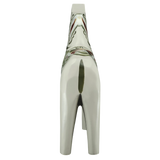 The Dala Horse: Gray Swedish Dala Horse "Anders / Anniversary Series" (13 cm) by Grannas Olsson is a handcrafted figurine, viewed from behind to show its tail and hind legs—a stylish tribute to traditional Swedish artistry.
