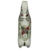 The Grannas Olsson "Anders / Anniversary Series" Gray Swedish Dala Horse (13 cm) is a handcrafted ceramic figurine, celebrating traditional Swedish craftsmanship with its unique design.